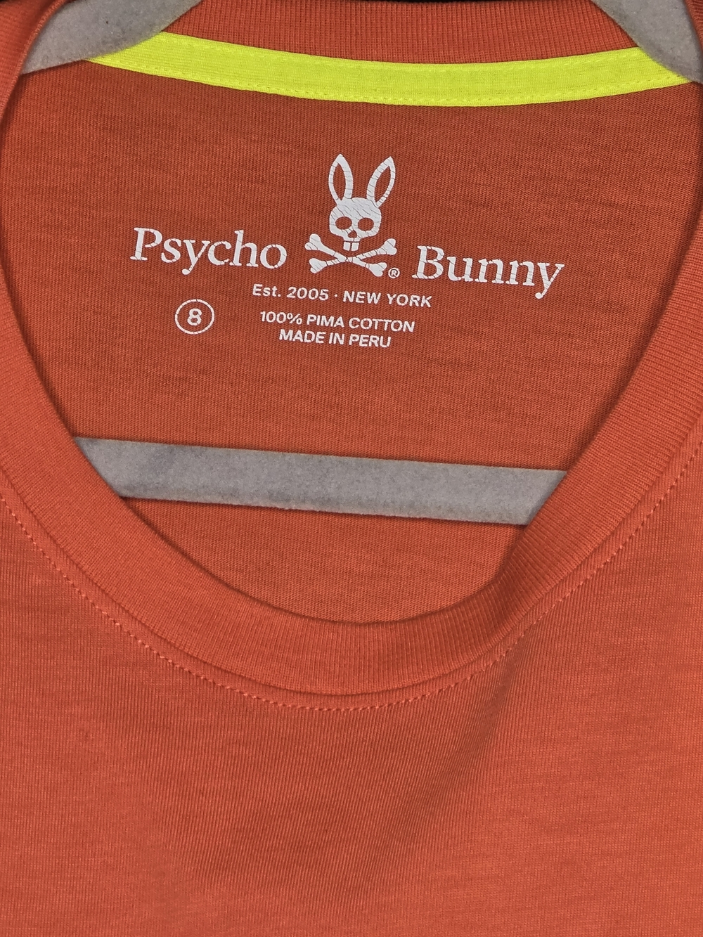 Psycho Bunny Orange Tee - XXL - Picture 4 of 6